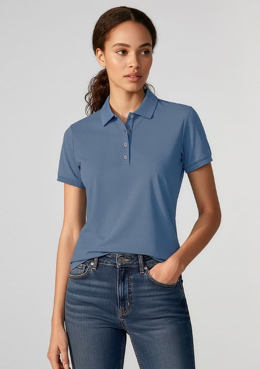 Picture of City Womens Short Sleeve Polo