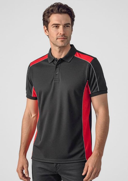 Picture of Grid Unisex Short Sleeve Polo