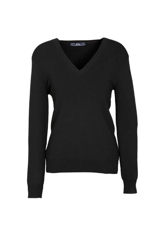 Picture of V-Neck Womens Knit Pullover