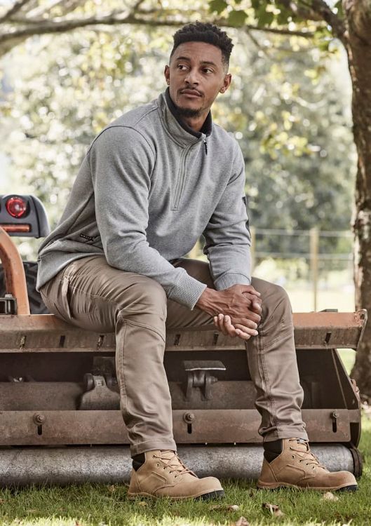 Picture of Unisex 1/4 Zip Brushed Fleece Pullover