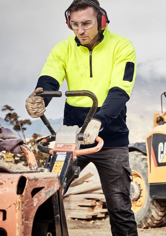 Picture of Unisex Hi Vis 1/2 Zip Pullover