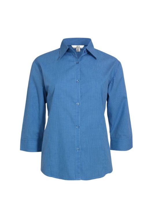 Picture of Micro Womens Check 3/4 Sleeve Shirt