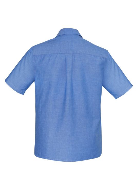 Picture of Chambray Mens Short Sleeve Shirt