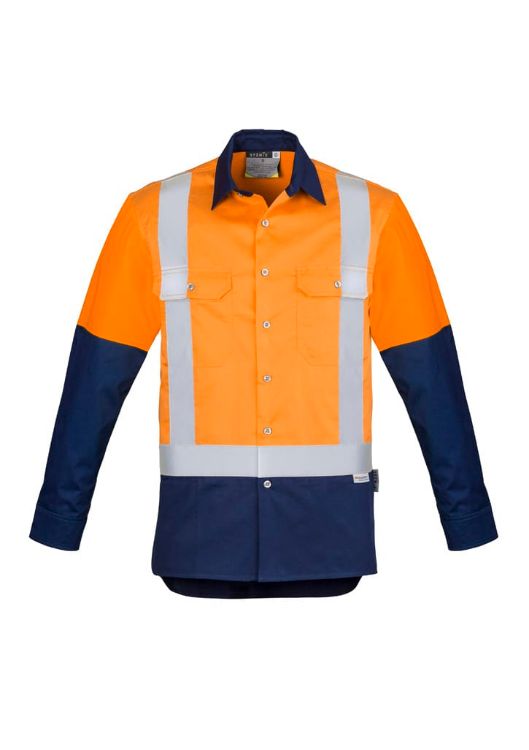Picture of Mens Industrial Long Sleeve Shirt - Shoulder Taped