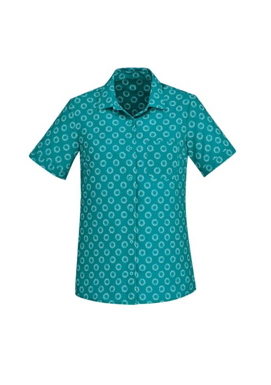 Picture of Florence Womens Daisy Print Short Sleeve Shirt