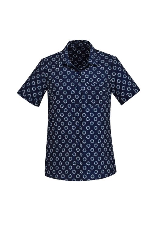 Picture of Florence Womens Daisy Print Short Sleeve Shirt