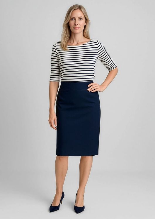 Picture of Comfort Wool Stretch Womens Relaxed Fit Lined Skirt