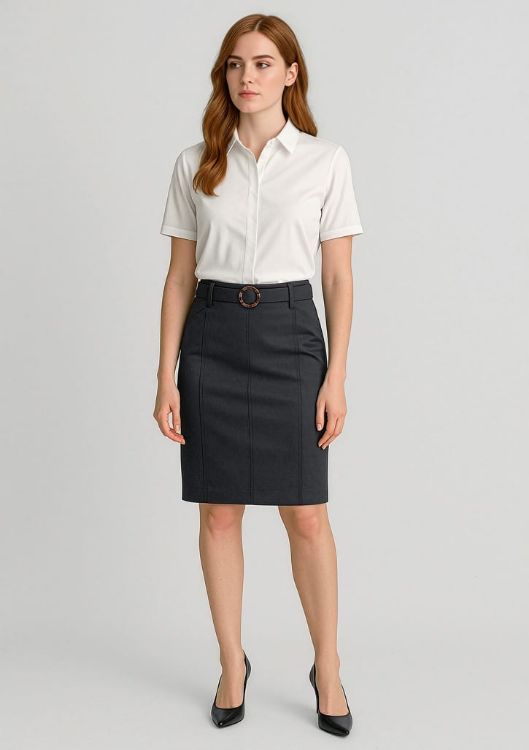 Picture of Traveller Womens Mid Waist Stretch Chino Skirt