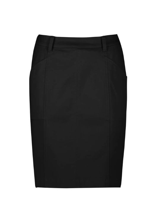 Picture of Traveller Womens Mid Waist Stretch Chino Skirt