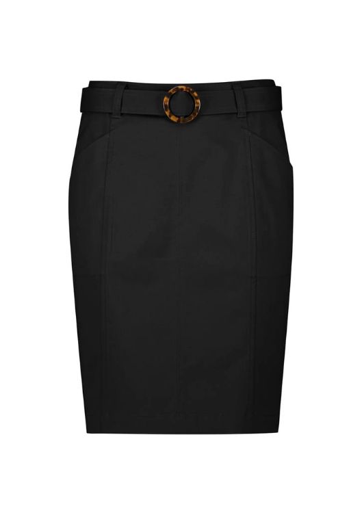 Picture of Traveller Womens Mid Waist Stretch Chino Skirt