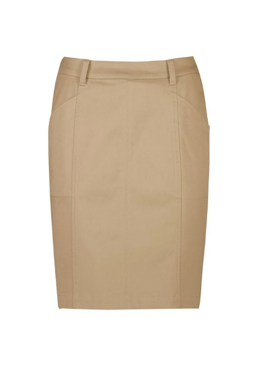 Picture of Traveller Womens Mid Waist Stretch Chino Skirt