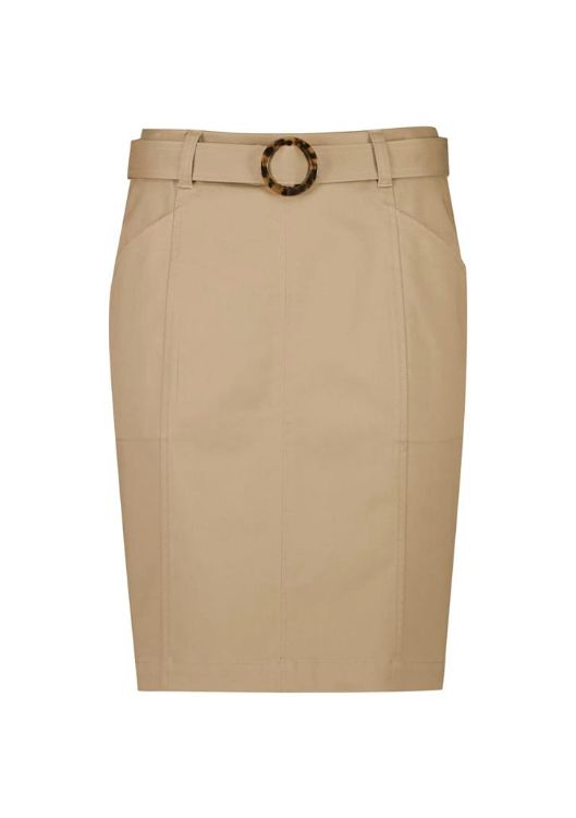 Picture of Traveller Womens Mid Waist Stretch Chino Skirt