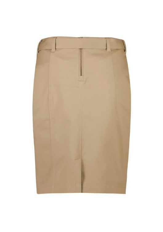 Picture of Traveller Womens Mid Waist Stretch Chino Skirt