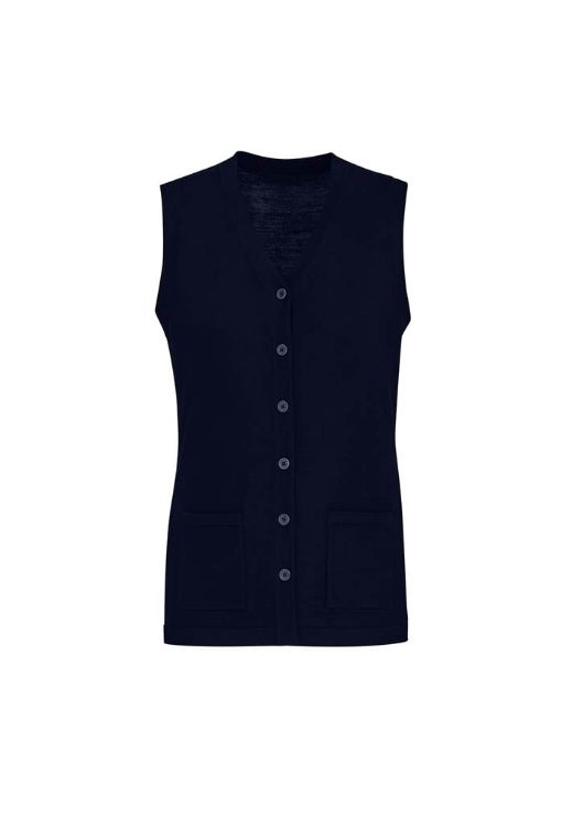 Picture of Button Front Womens Knit Vest