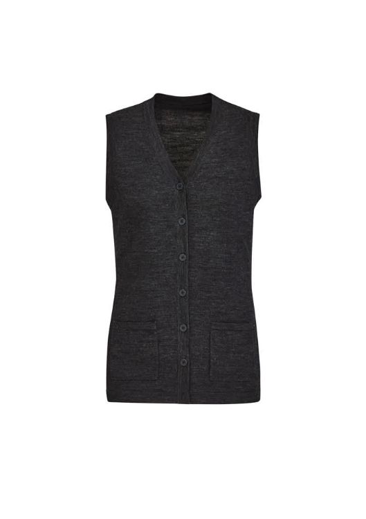 Picture of Button Front Womens Knit Vest