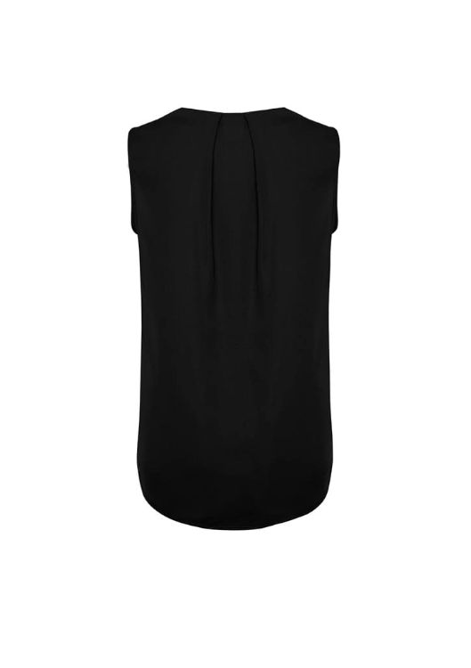 Picture of Estelle Womens Sleeveless Pleat Detail Blouse