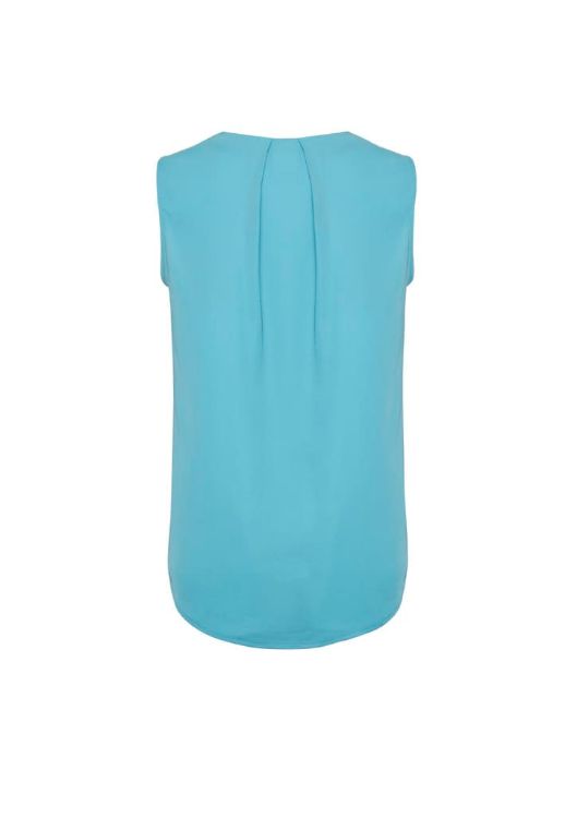 Picture of Estelle Womens Sleeveless Pleat Detail Blouse