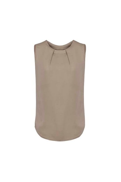 Picture of Estelle Womens Sleeveless Pleat Detail Blouse