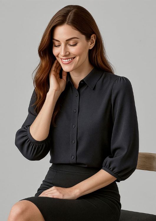 Picture of Lucy Womens 3/4 Sleeve Blouse