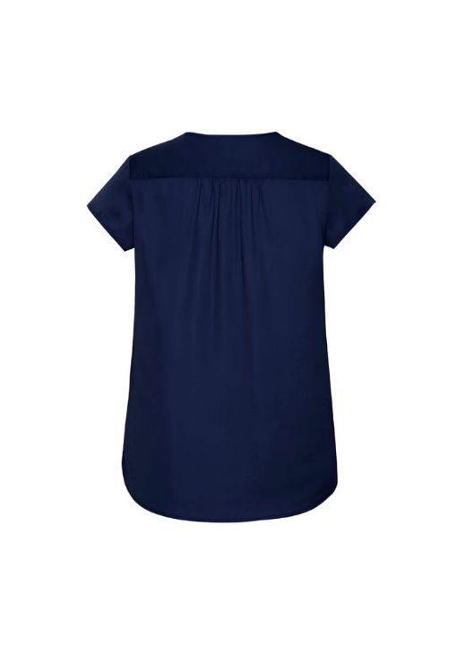 Picture of Kayla Womens V-Neck Pleat Blouse