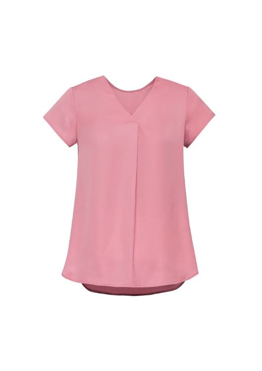 Picture of Kayla Womens V-Neck Pleat Blouse