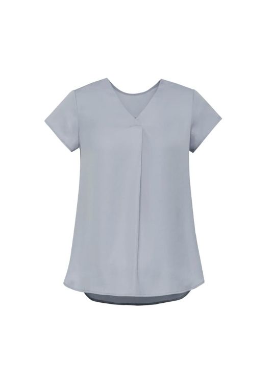Picture of Kayla Womens V-Neck Pleat Blouse