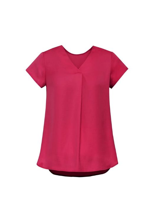 Picture of Kayla Womens V-Neck Pleat Blouse