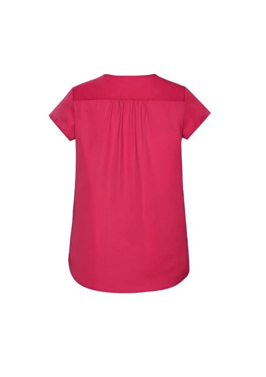 Picture of Kayla Womens V-Neck Pleat Blouse