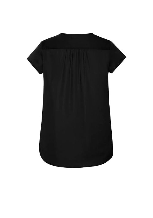 Picture of Kayla Womens V-Neck Pleat Blouse