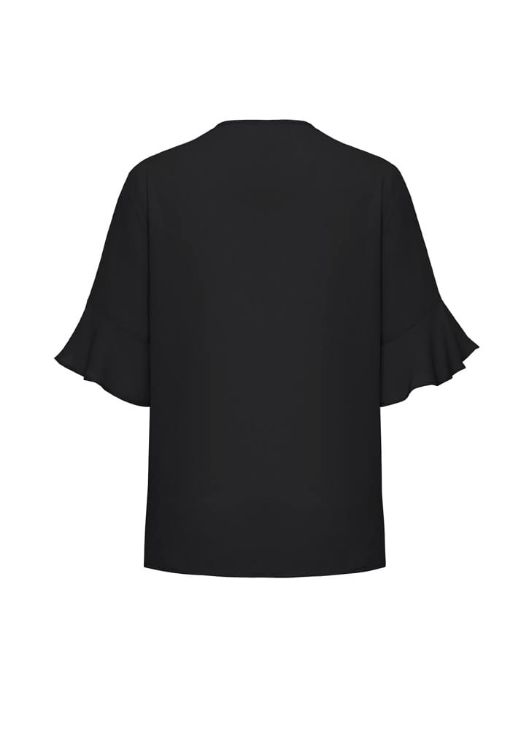Picture of Aria Womens Fluted Sleeve Blouse