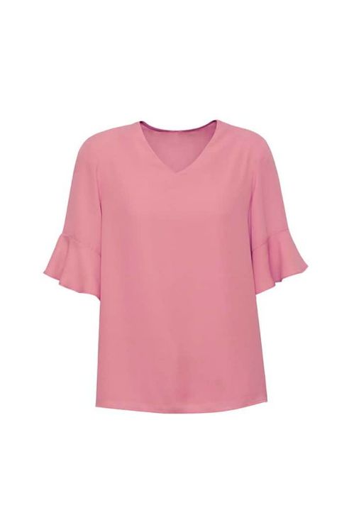 Picture of Aria Womens Fluted Sleeve Blouse