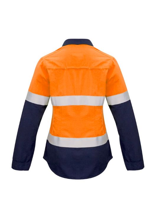 Picture of Womens FR Closed Front Hooped Taped Spliced Shirt