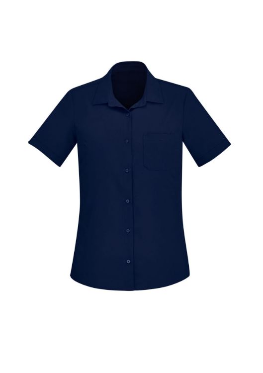 Picture of Florence Womens Plain Short Sleeve Shirt