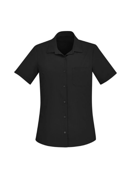 Picture of Florence Womens Plain Short Sleeve Shirt