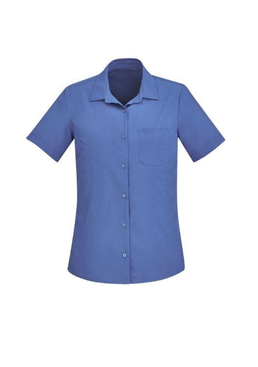 Picture of Florence Womens Plain Short Sleeve Shirt