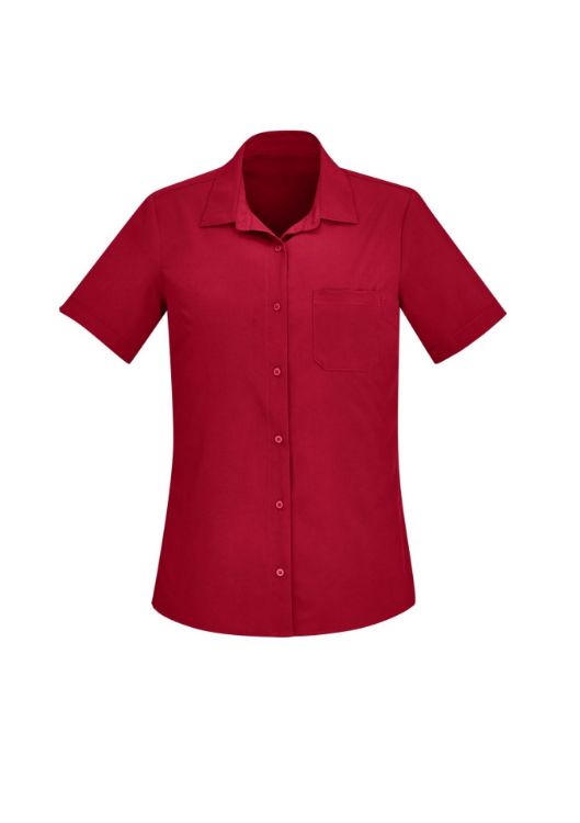 Picture of Florence Womens Plain Short Sleeve Shirt