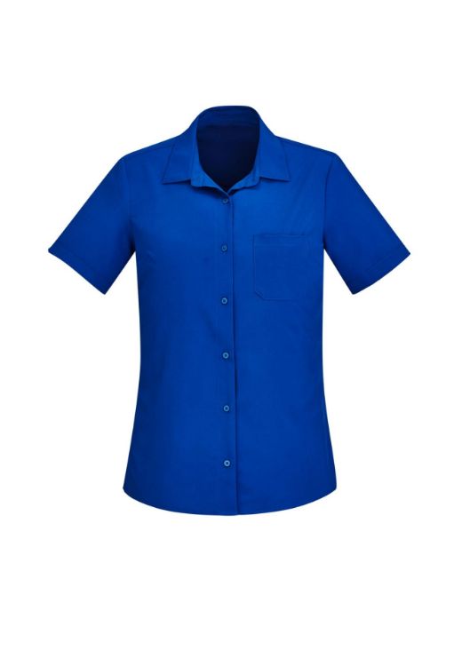 Picture of Florence Womens Plain Short Sleeve Shirt