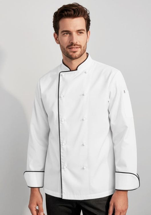Picture of Al Dente Mens Long Sleeve Chef Jacket