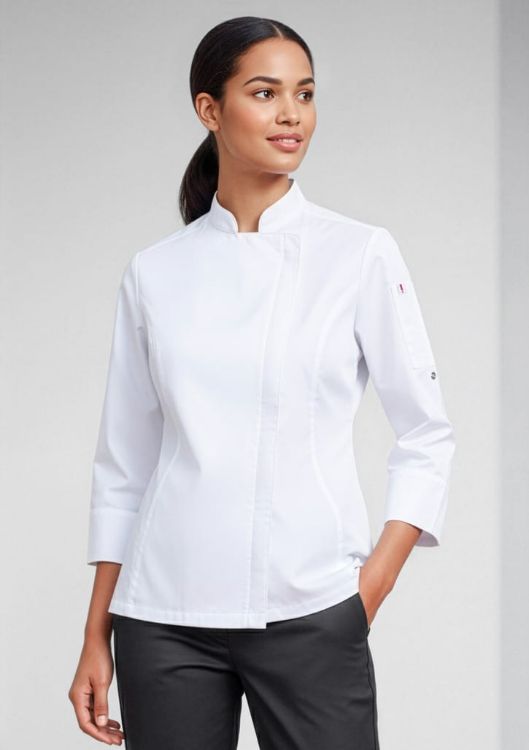 Picture of Alfresco Womens Long Sleeve Chef Jacket