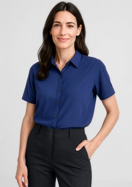 Picture of Dahlia Womens Short Sleeve Blouse