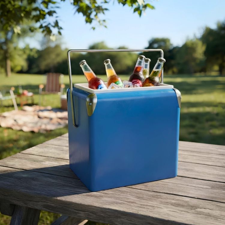 Picture of Retro Metal Ice Cooler Box 13L