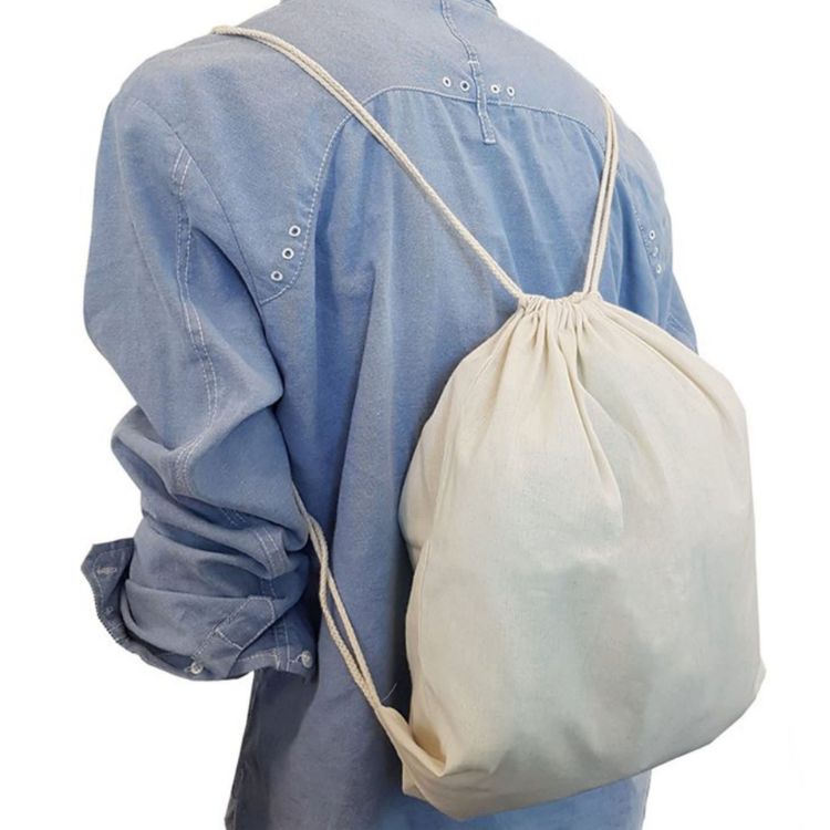 Picture of Calico Library Bag Drawstrings