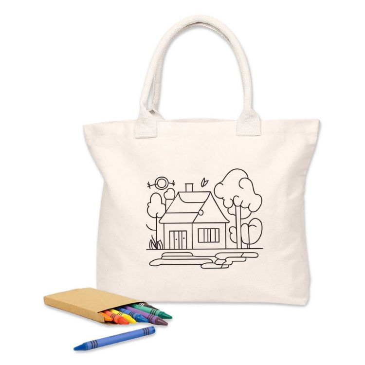 Picture of Colouring Calico Shopper No Gusset