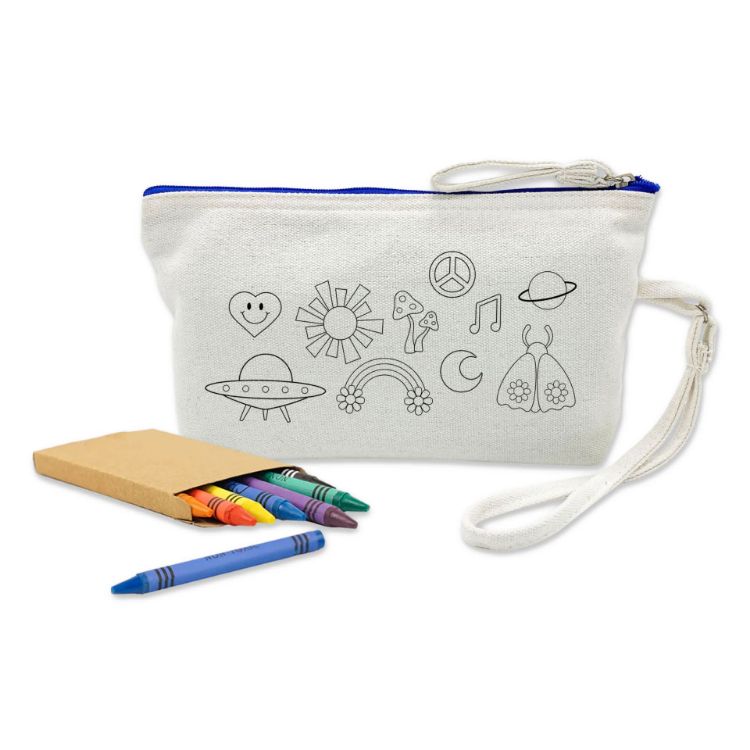 Picture of Colouring Canvas Cosmetic Bag