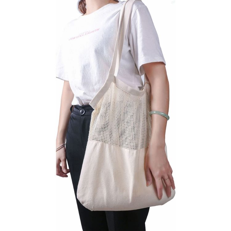 Picture of Jamaica Mesh Calico Tote Bag
