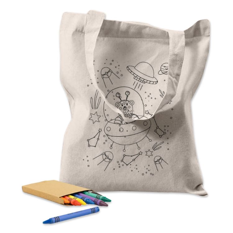 Picture of Colouring Calico Bag No Gusset