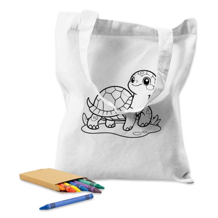 Picture of Colouring White Calico Bag No Gusset