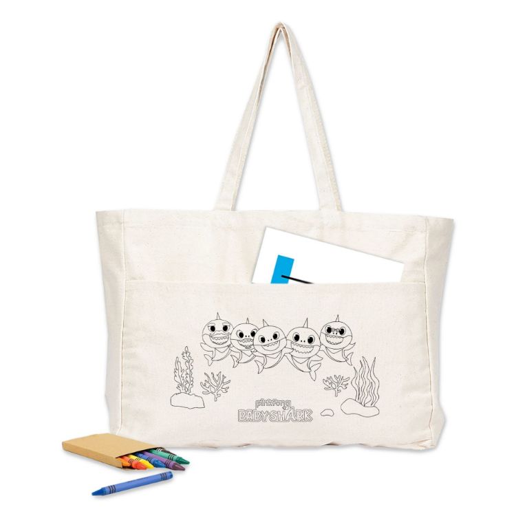 Picture of Colouring Delton Canvas Large Shopper