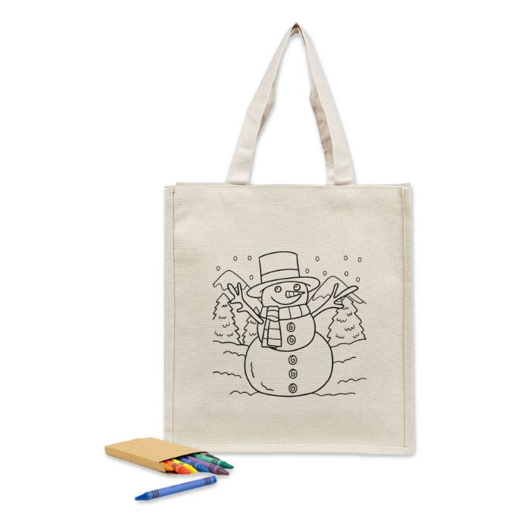 Picture of Colouring Executive Canvas Tote Bag