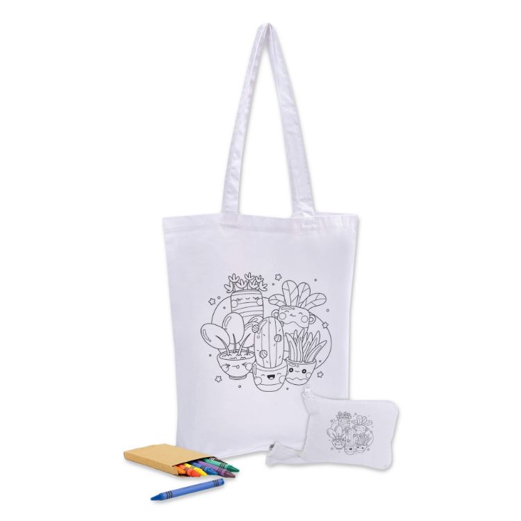 Picture of Colouring Foldable Calico Bag